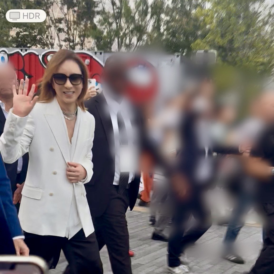 万博でYOSHIKIさま発見‼️
輝いてました😭✨

#万博　#expo2025 #YOSHIKI