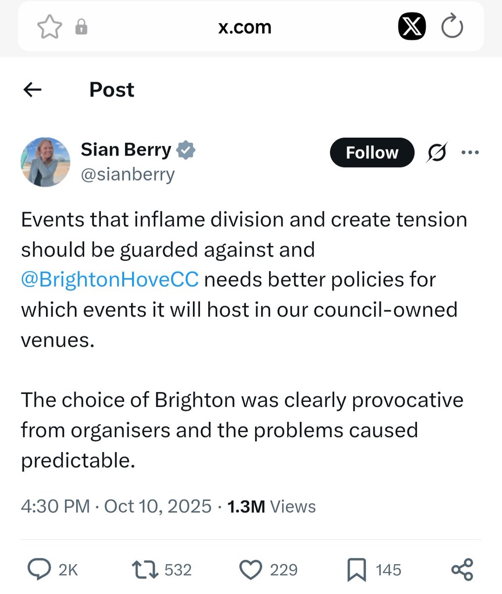 jane_mclenachan's tweet image. Are you getting the message @sianberry? Over 1 million views, just over 200 &apos;likes&apos; &amp;amp; 2k replies shaming your defence of abusive, bullying men intimidating &amp;amp; seeking to silence women. You&apos;re most definitely on #TheWrongSideOfHistory