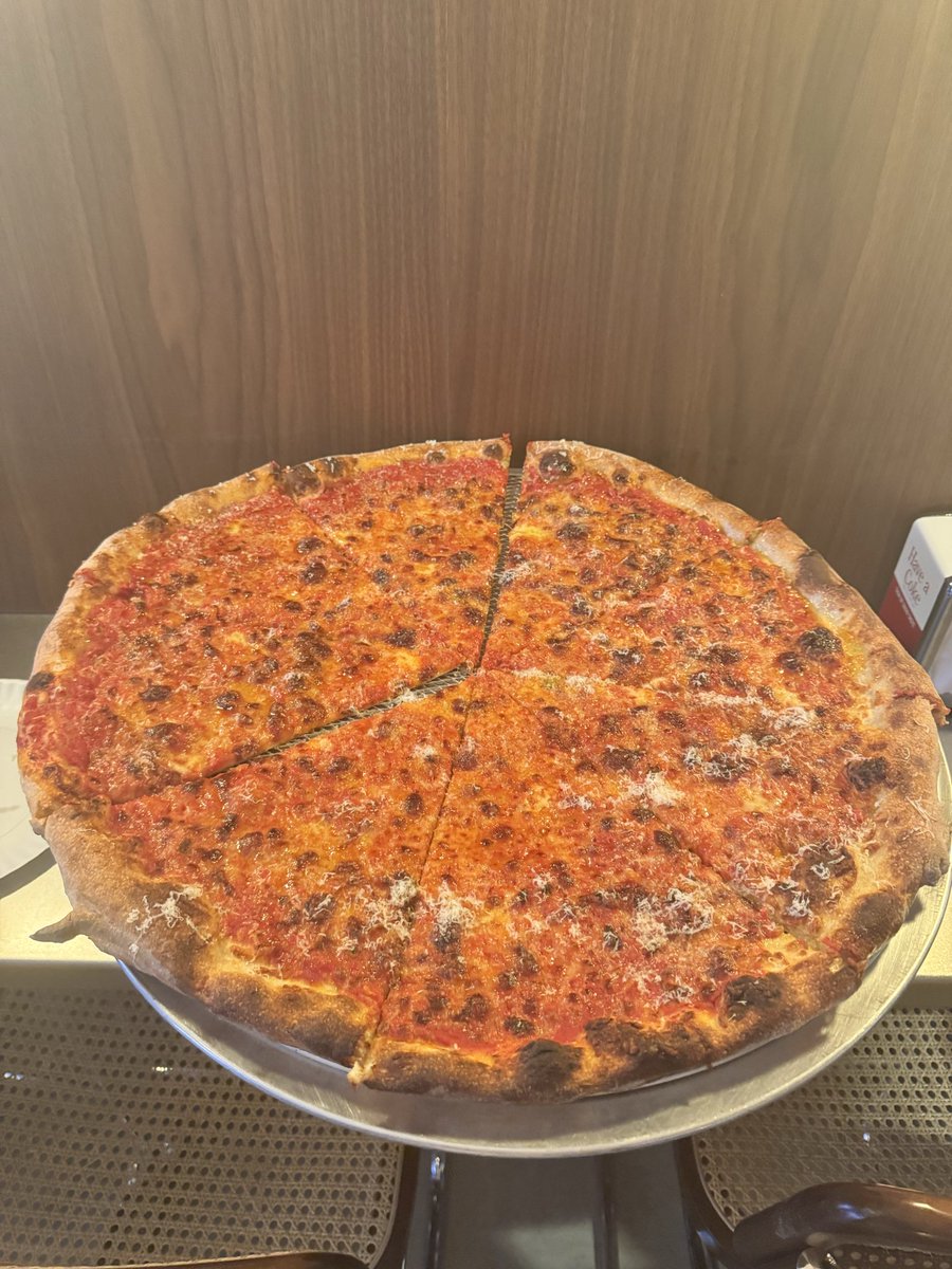 KhunJosh80's tweet photo. Ceres Pizza in NYC was one of my top pies I’ve ever had. Worth the cheat 💯m https://t.co/fhmHpM7vYD