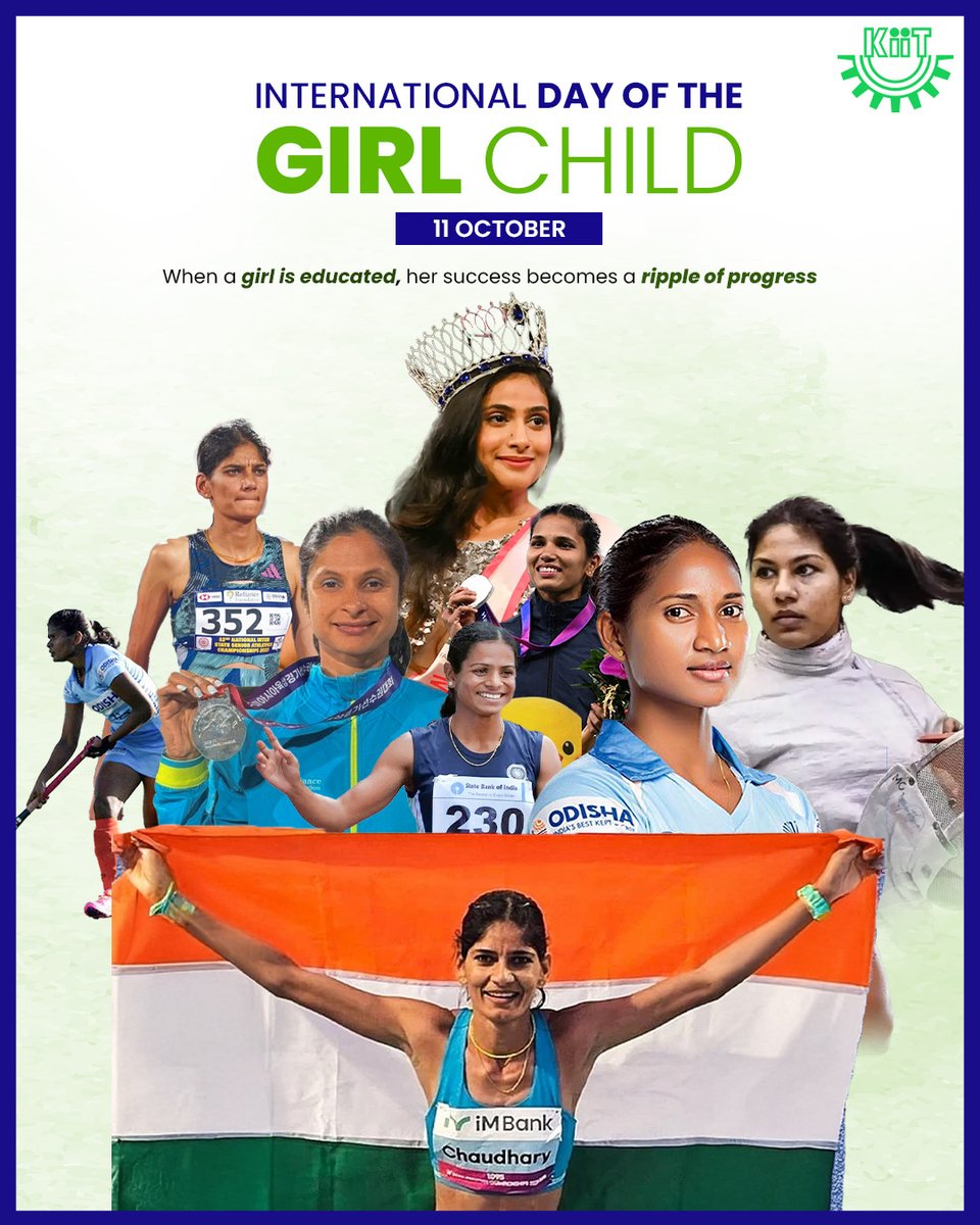 KIITUniversity's tweet image. KIIT reaffirms its commitment to nurturing equality and excellence by empowering girls through education, innovation, and opportunity.
#InternationalDayOfTheGirlChild