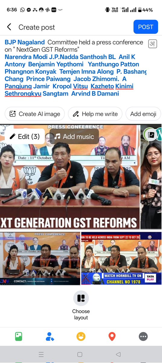 ezung_therali's tweet image. BJP Nagaland  Committee held a press conference on &quot; NextGen GST Reforms&quot;
 #NextGenGSTReforms #GSTBachatUtsav 
 @JPNadda @blsanthosh @tarunchughbjp  @anilkantony @YepthomiBen @YanthungoPatton @AlongImna @princepaiwang @jacob_zhimomi @jamirpangjung66  @KazhetoKinimi @arvinddamani