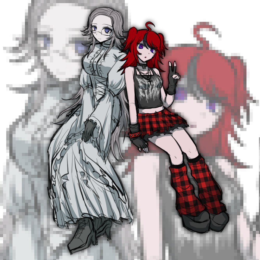 KB_314's tweet image. 女体化衛拓落書き