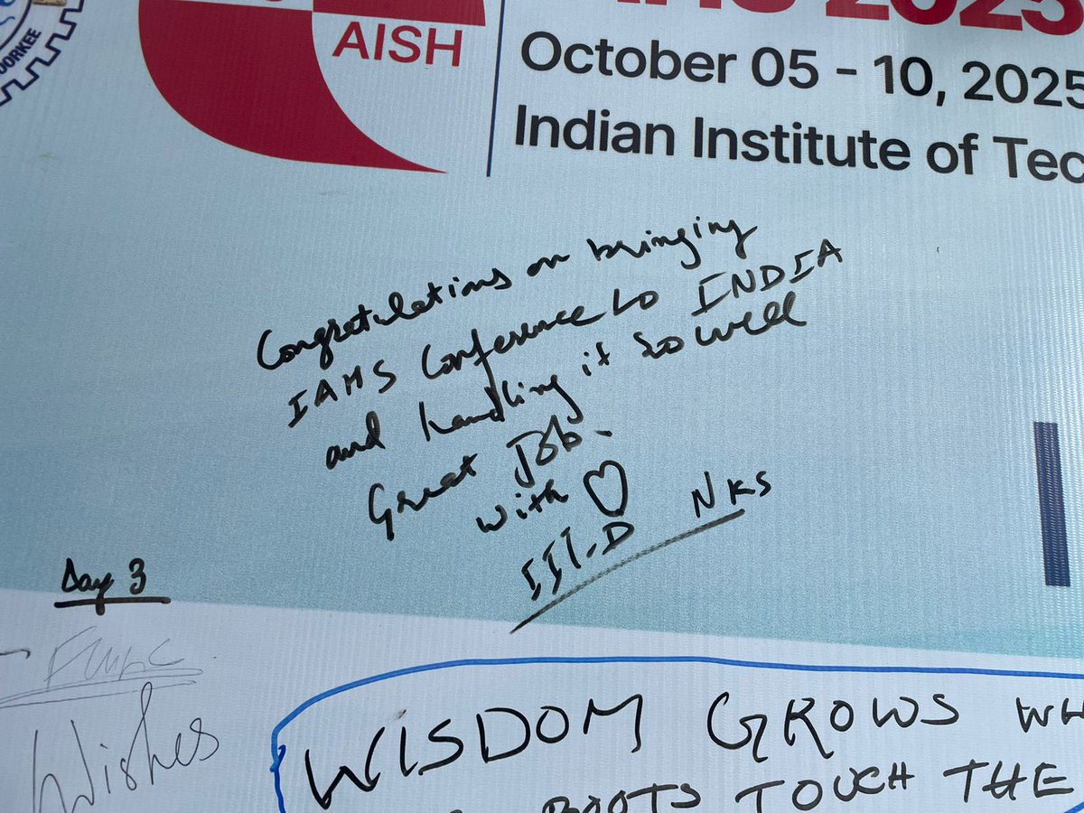 Hydrology_IITR's tweet image. What an incredible wave of ideas and enthusiasm! 🌊
#IAHS2025 participants shared inspiring feedback and visionary thoughts for the road ahead.
Thank you for fueling the spirit of collaboration and discovery! 💧✨
#IITRoorkee #Hydrology #GlobalScience