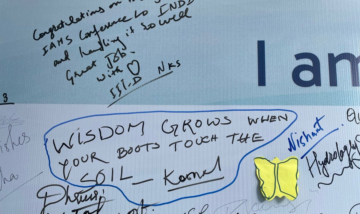 Hydrology_IITR's tweet image. What an incredible wave of ideas and enthusiasm! 🌊
#IAHS2025 participants shared inspiring feedback and visionary thoughts for the road ahead.
Thank you for fueling the spirit of collaboration and discovery! 💧✨
#IITRoorkee #Hydrology #GlobalScience