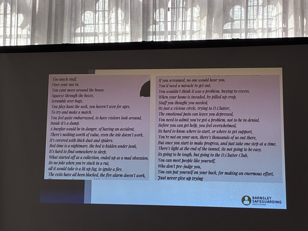 missgsy's tweet photo. Morning of workshops 

A talk from Jonathon Douglass from Barnsley Safeguarding Adults Board on Hoarding &amp; Bal Kaur Howard on Domestic Abuse

Refuelled after lunch for the afternoon sessions 😎 
#safeguarding #stjohnambulance #neverawayfromthedayjob @SJA_SGTeam https://t.co/7h3sCAFRnC