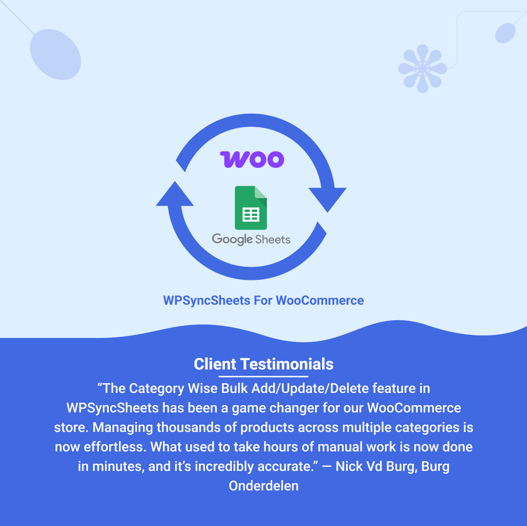 wpsyncsheets's tweet image. How Burg Onderdelen Streamlined WooCommerce Product Management with WPSyncSheets?

✅ The Solution: WPSyncSheets For WooCommerce
✅ The Results: Faster, Simpler, More Accurate Product Management

🔗 wpsyncsheets.com/case-study/bur…

#WPSyncSheets #WooCommerce #WordPress
