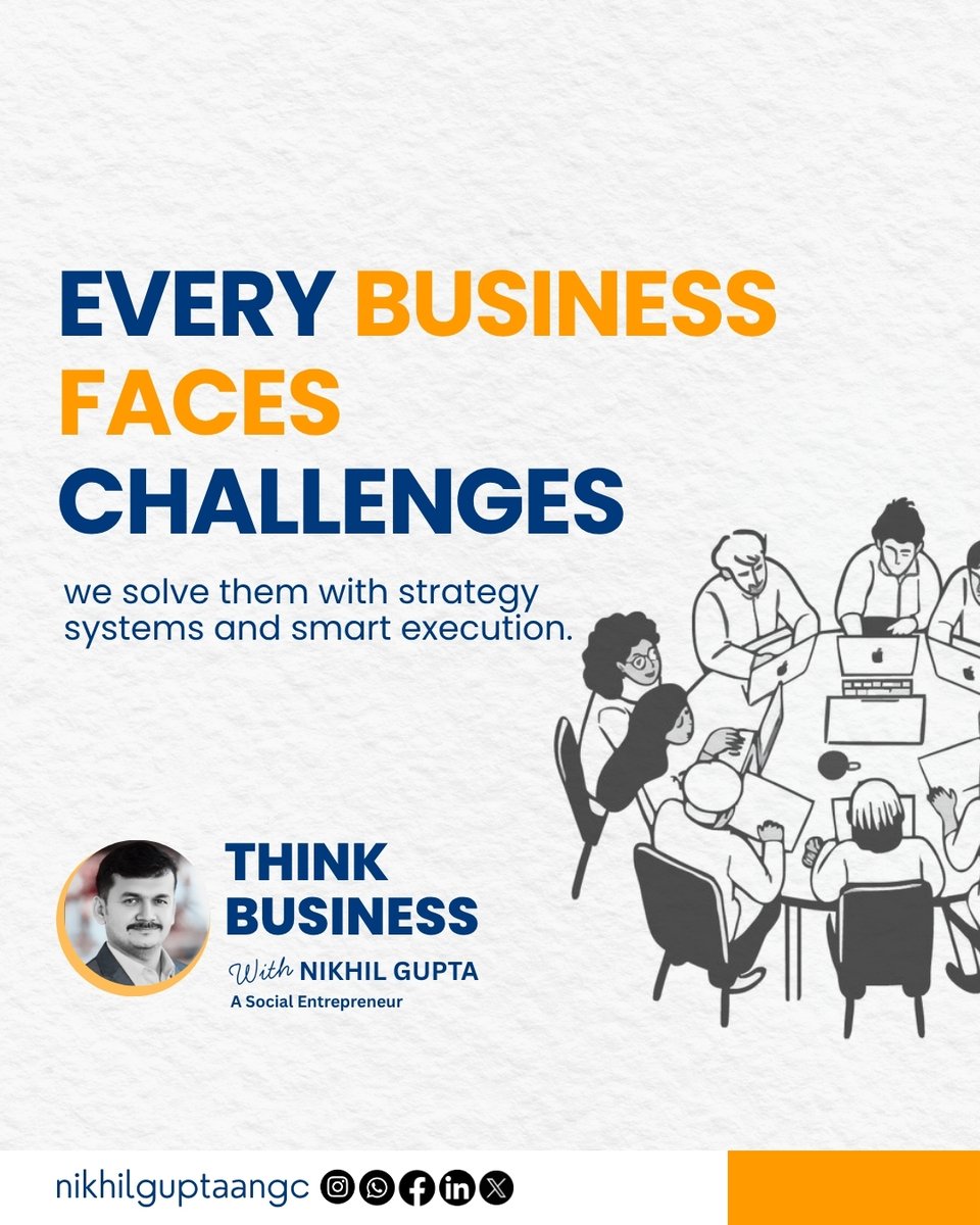NikhilGuptaANGC's tweet image. Turning Business Challenges into Growth Opportunities!
- Nikhil Gupta
.
.
#BusinessStrategy #SmartExecution
