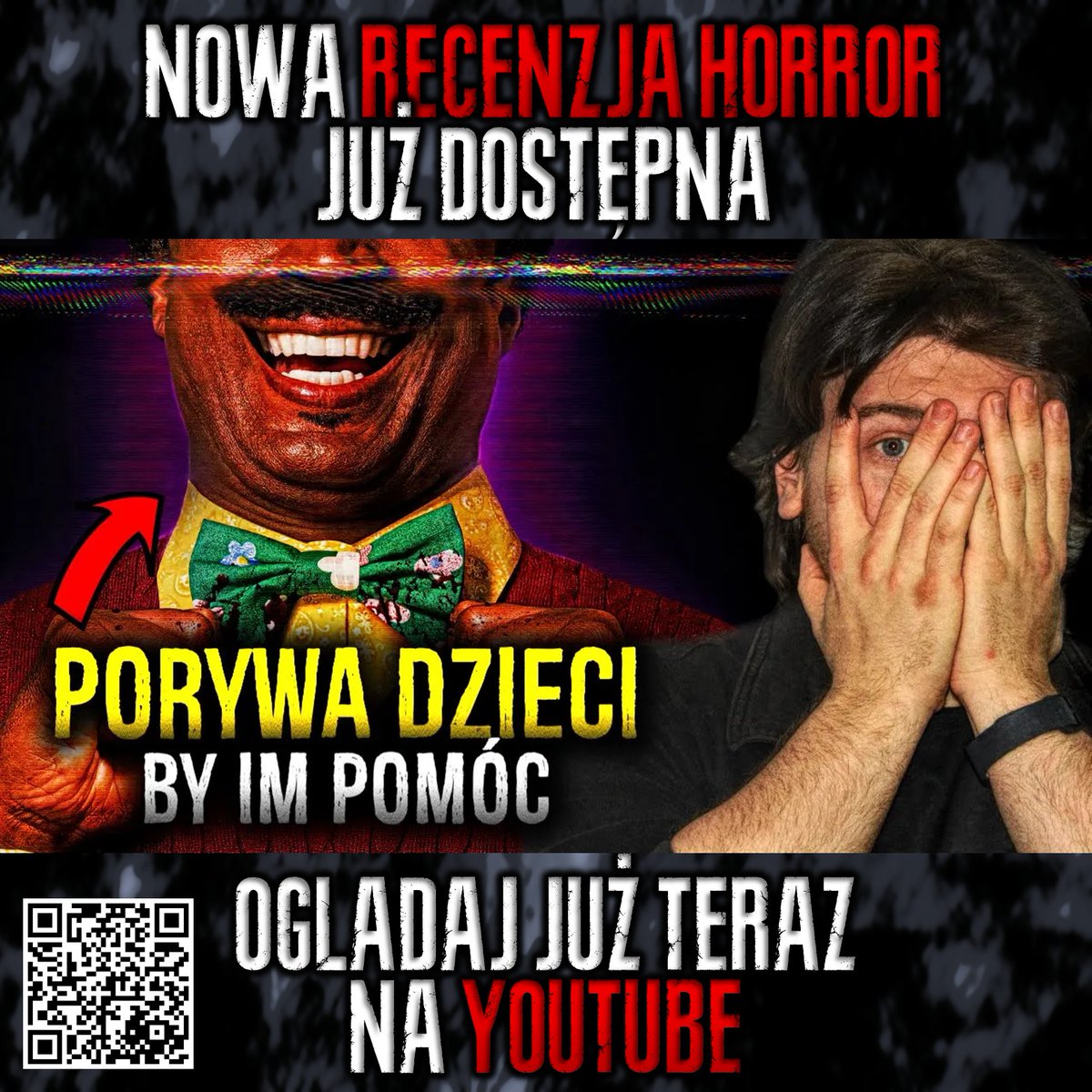 MartinCaine_pl's tweet photo. 📺 Recenzja bez spoilerów już na kanale:
👉 https://t.co/ppJuKRQksh

#MrCrocket #Horror2024 #RecenzjaBezSpoilerów #PolskiYouTube #HorrorVHS #FilmHorror #RecenzjaFilmu #HorrorMovies #HorrorCommunity #KasetaVHS #CreepyVibes #PolskiYouTuber #GrozaNaEkranie https://t.co/phn7hQoZSR
