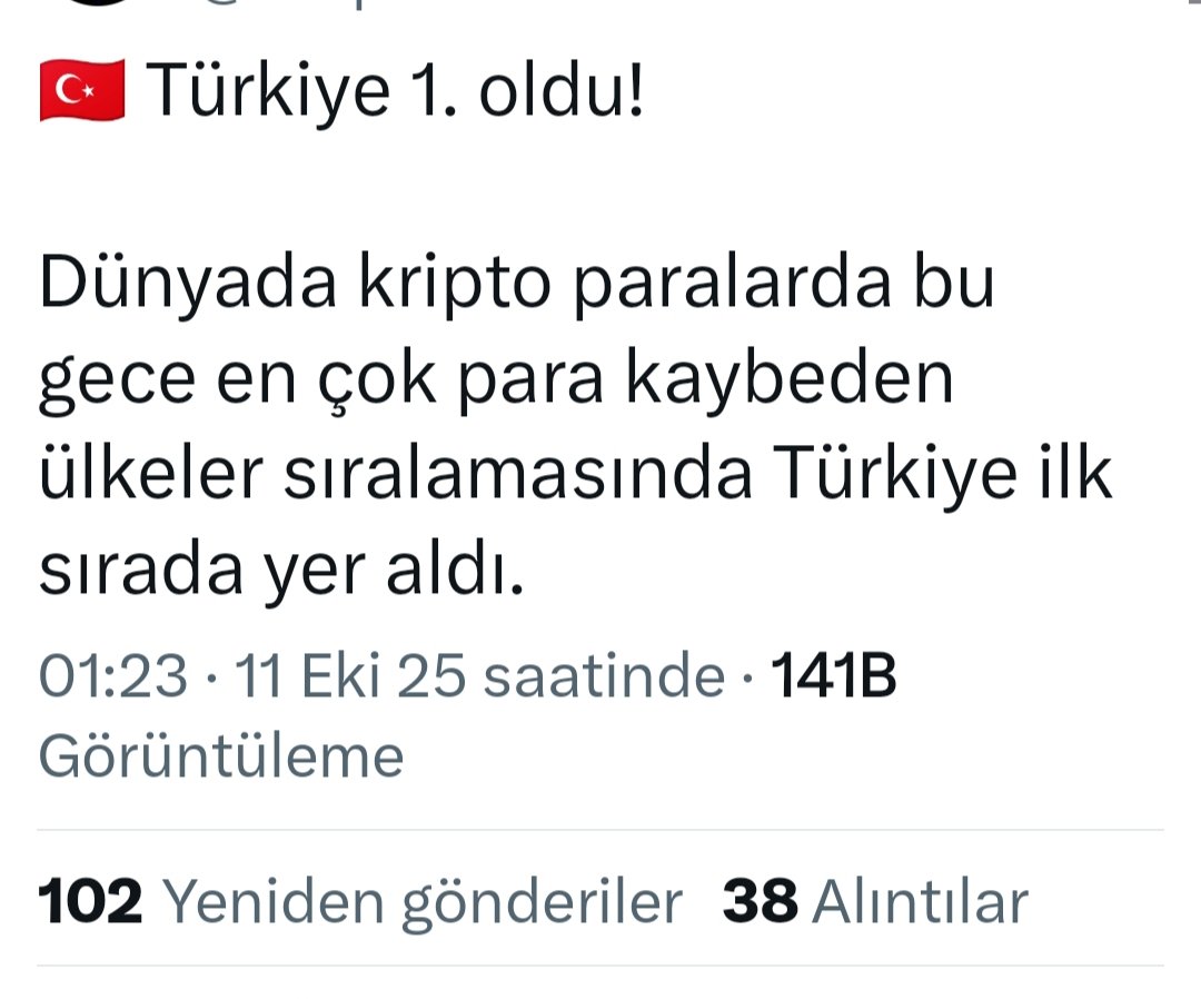 Dün gece #kripto #BTCUSD piyasasında en çok kaybeden Türk yatırımcı olmuş,
#borsa dan kaçıp, bir umut arayan Yerli yatırımcı
çölde kutup ayısı na denk geldiler sarı kafa👱🙆ya
Geçmiş olsun