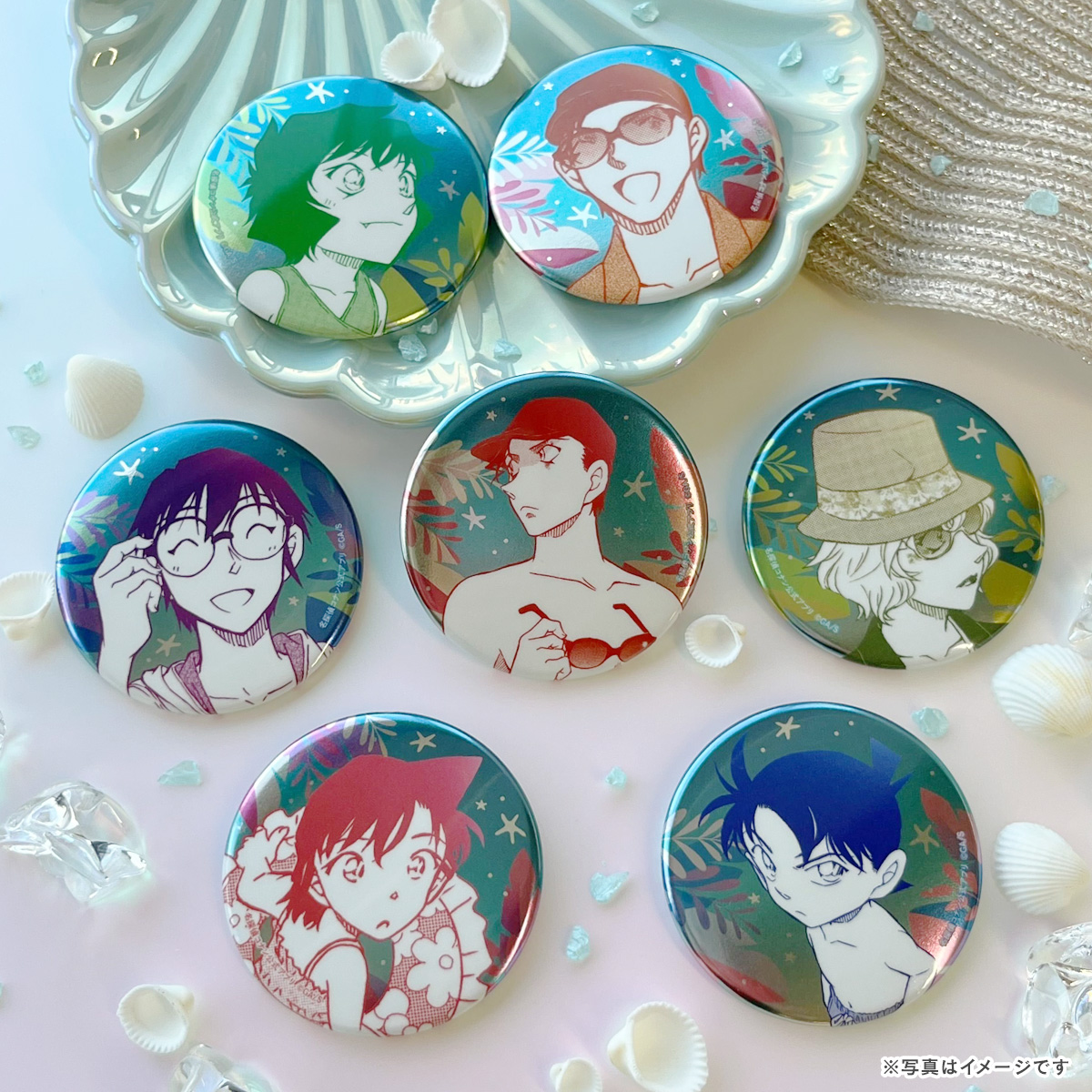 名探偵コナン 公式アプリ コナンランド 缶バッジ シェリー 他 名探偵コナンランド【公式】 on X: 