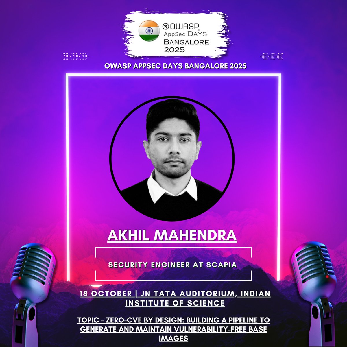 owaspappsecdays's tweet image. We are thrilled to welcome Akhil Mahendra to the stage at OWASP AppSec Days Bangalore 2025!

🌐 More details &amp;amp; registration: lnkd.in/gkfVhers

#OWASP #AppSecDays #AppSecDaysBangalore2025 #CyberSecurity #InfoSec #KeynoteSpeaker #KeynoteAnnouncement2025 #OWASPKeynote