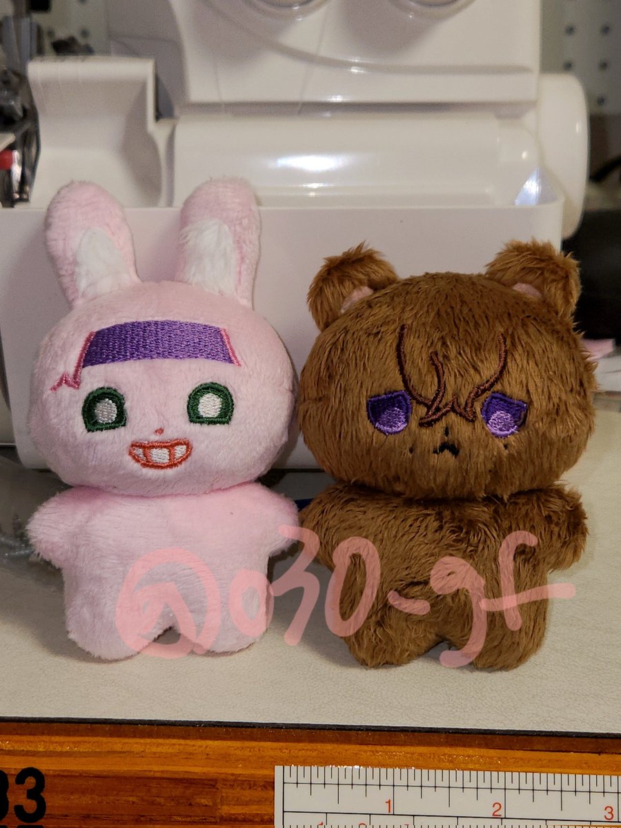 10센치 동물형 커미션 작업했습니다! 🐰🐻