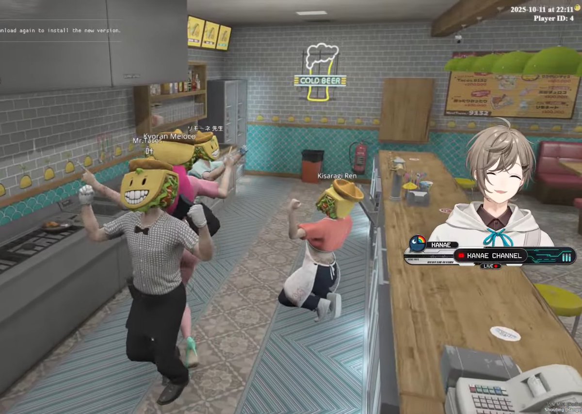 「おめでとうー！かなかなー！」
「かなかなタコス屋永久就職！おめでとうー！」
「タコス盛り上げようねー！」
「これから一緒にやってくぞー！！」

🔫「やってくぞ〜！」

タコス屋みんなでかなかな退職パーティー🥳
#MADTOWN