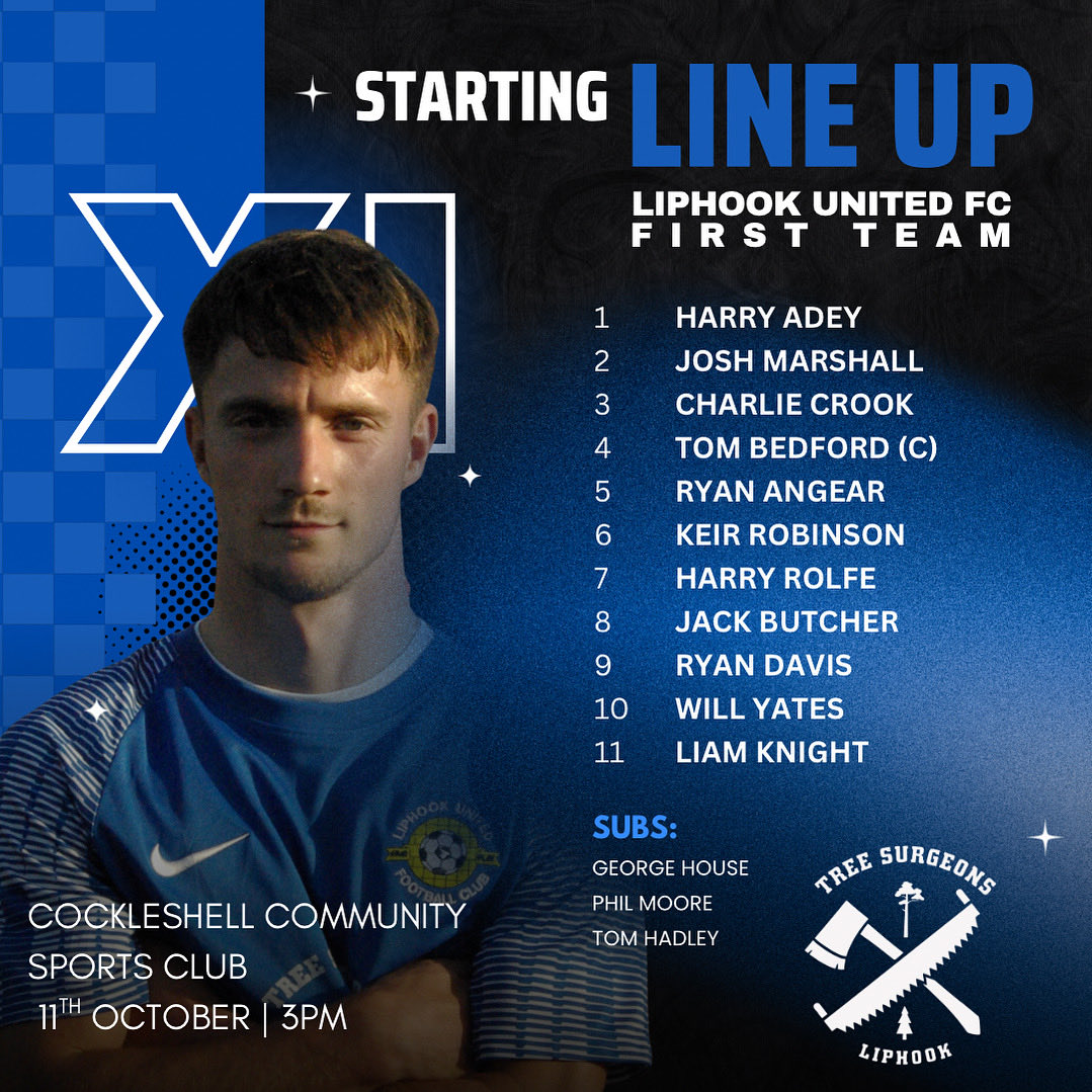 ⭐️ 𝙎𝙏𝘼𝙍𝙏𝙄𝙉𝙂 𝙓𝙄 ⭐️

This afternoons line up for our First Team’s Cup game against <a href="/MeonMiltonMens/">Meon Milton Mens FC</a> 

#uptheblues 🔵