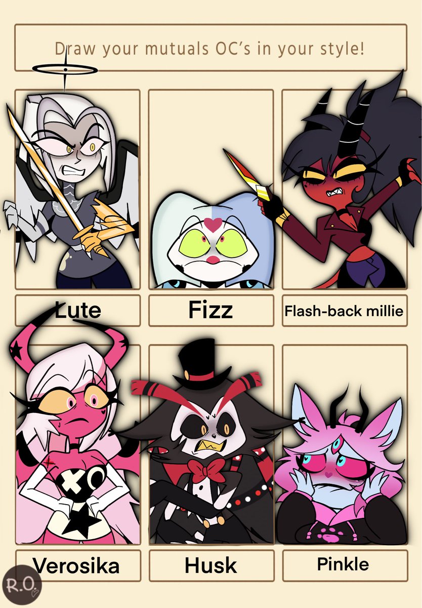 DarkcoshRO's tweet photo. finally finished the drawing thank you so much message for me draw the character your like it 👌✨ #HazbinHotel #HelluvaBoss #HazbinHotelLute #HelluvaBossFizz #HelluvaBossFlashbackMillie #HelluvaBossVerosika #HazbinHotelHusk #HelluvaBossPinkle https://t.co/bcN8JouiHP