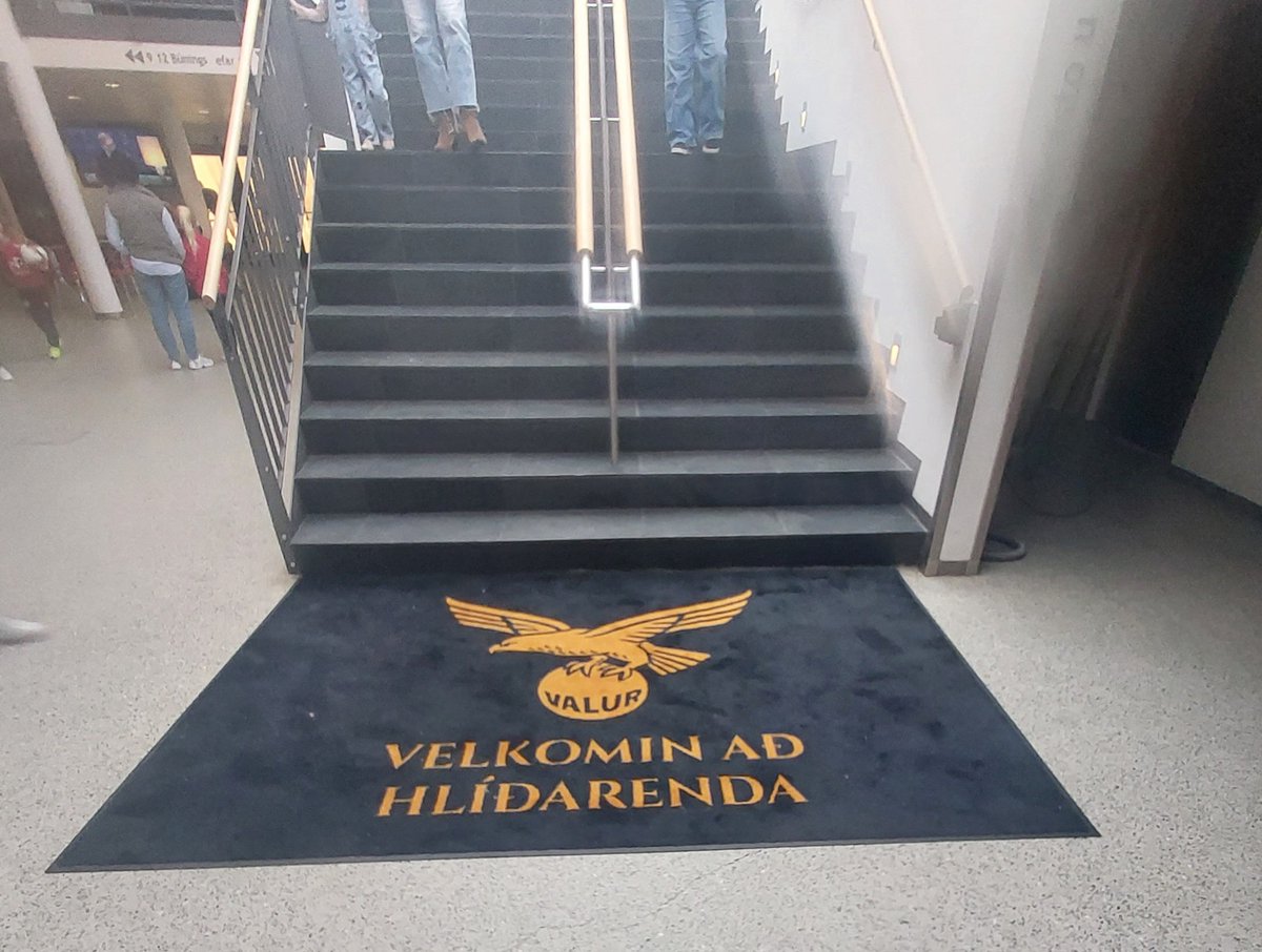 Welcome to Valur Reykjavík. If you are sn opposition supporter you can wipe your feet on our club badge on the way in 😎