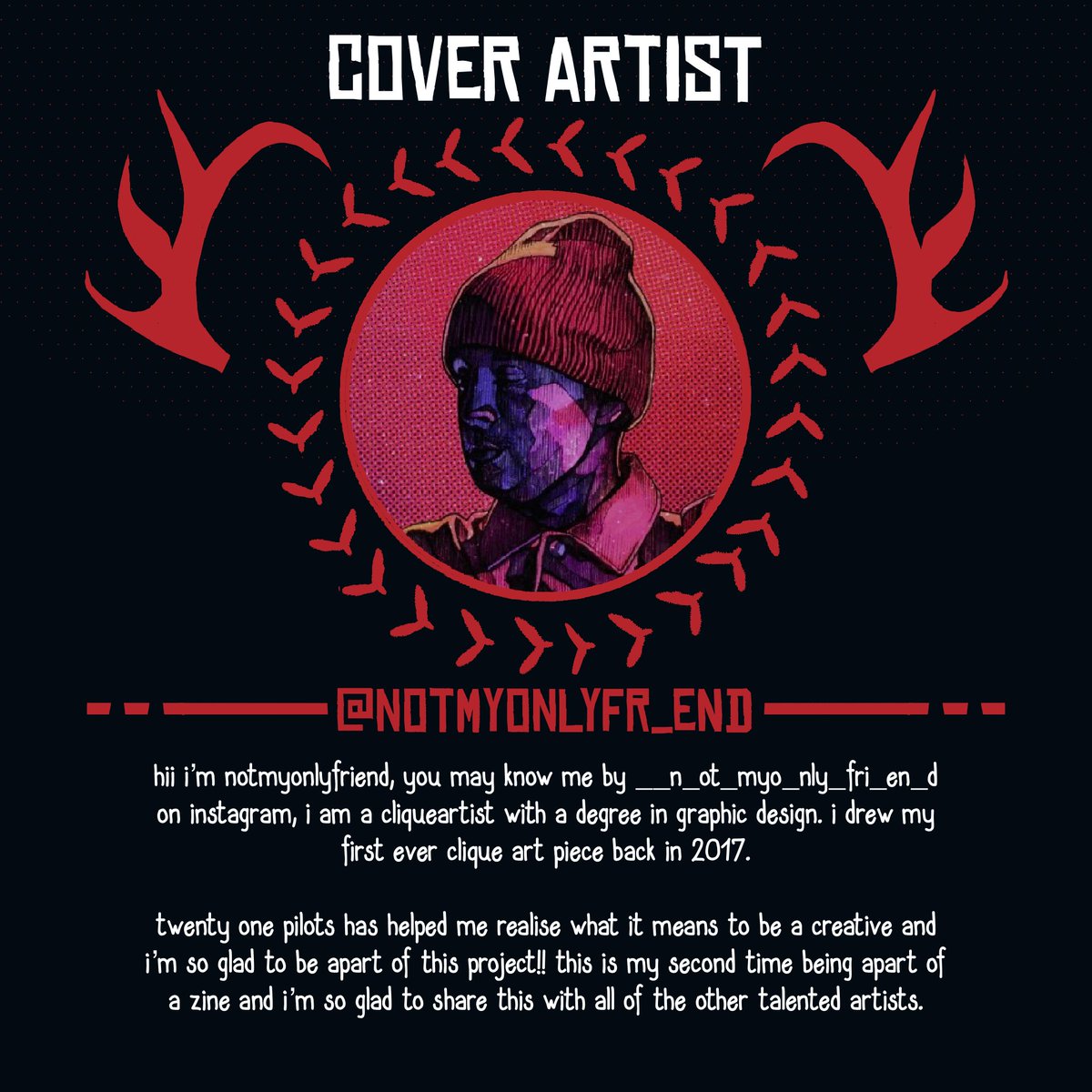 breachthezine's tweet image. 💥COVER REVEAL💥

Very excited to officially announce our zine cover,  drawn by the amazing @notmyonlyfr_end! Please go check them out, and send some love on their Instagram!