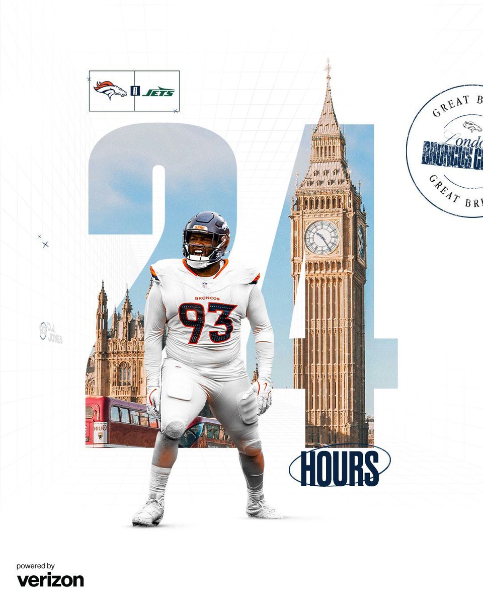 2️⃣4️⃣ hours 'til game time in London town! 

<a href="/djjones_44/">DJ Jones</a> x #DENvsNYJ