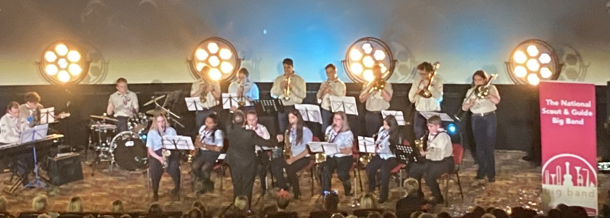 Entertainment from the amazing Scout and Guide Big Band.  Such talented young people!