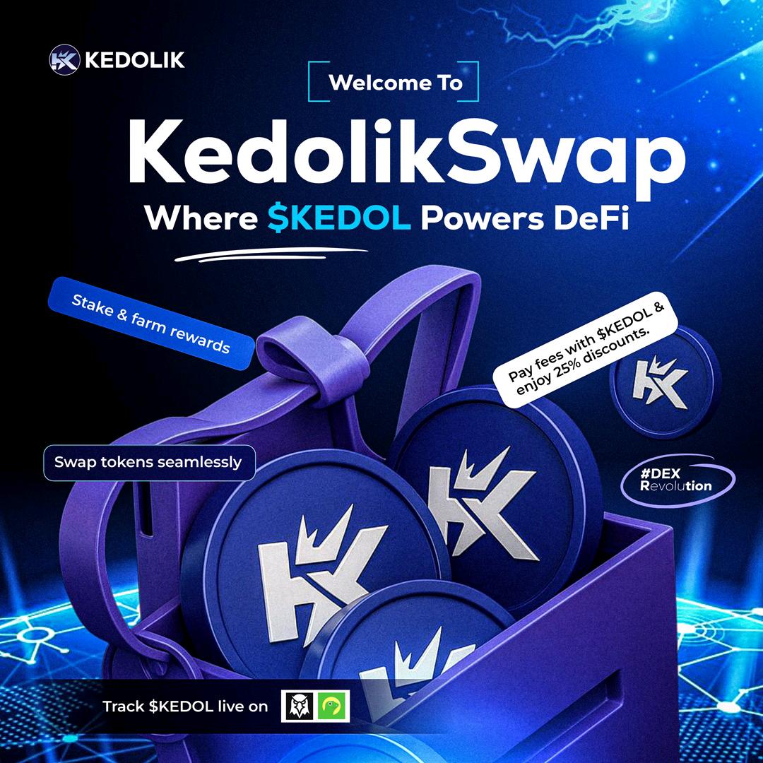 Coach_C_Tech's tweet image. Wow $KEDOL, this is really amazing and community-centered.
Not a mistake that I found myself in the @kedolik_swap family, I am a proud Kedolian.

Every voice matters here, including every contribution and together we can move a mountain. 
Building a #DEX on #Solana, which is…