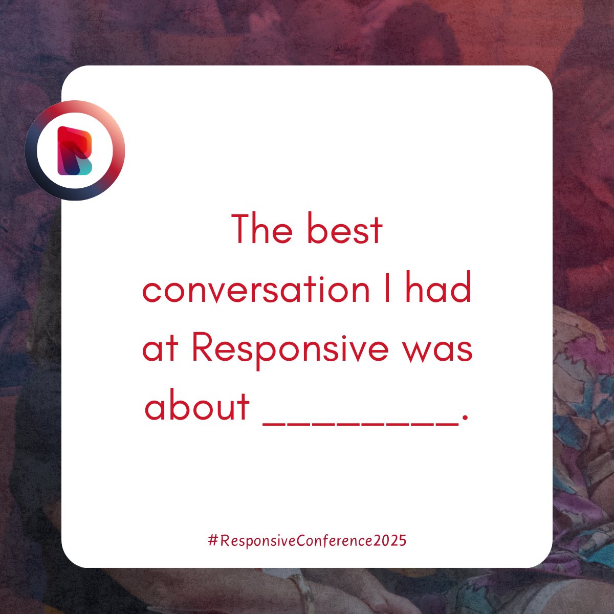 Responsive_Con's tweet image. What’s the best conversation you had at Responsive?
Was it about AI, the future of work, or maybe… the animals?