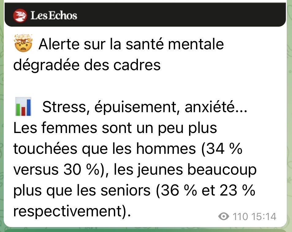 MarcFromager's tweet image. On n’a jamais autant investi dans les Ressources Humaines … et pourtant la santé mentale des cadres se dégrade comme jamais. Cherchez l’erreur ! #RH