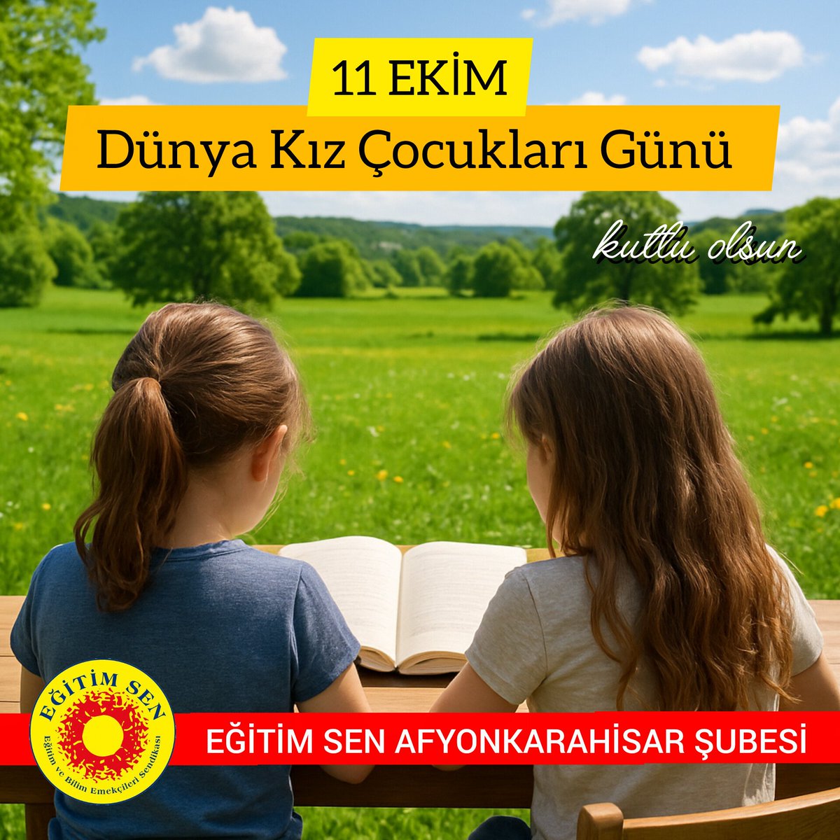 Her kız çocuğumuz, şiddet ve istismar risklerinden uzak bir şekilde, toplumsal yaşama özgürce katılma, nitelikli eğitim alma hakkına sahip olmalıdır.

11 Ekim Dünya Kız Çocukları Günü kutlu olsun.

#11Ekim #DünyaKızÇocuklarıGünü #DayOfTheGirl