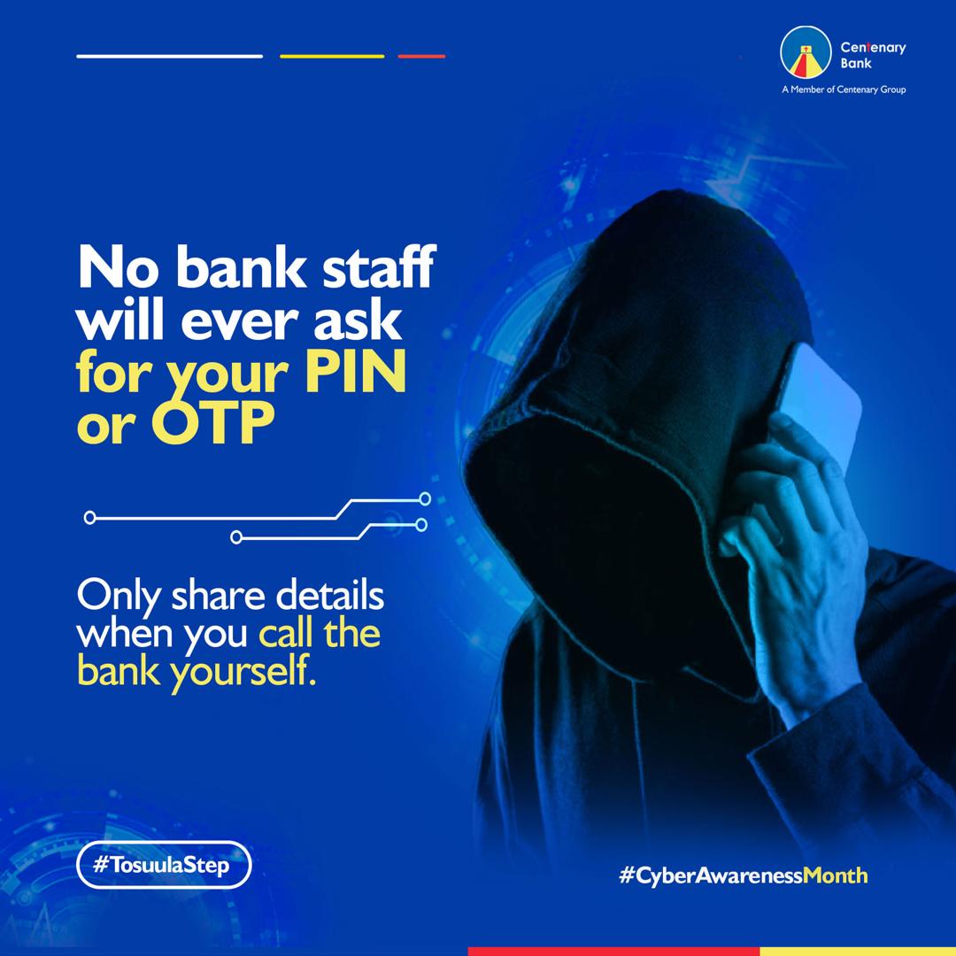 cbsfm_ug's tweet image. Tosuula step n’ogwa mu katego k’abafere!
Omuntu yenna bwakukubira essimu neyeefuula omuweereza wa Centenary Bank n’akusaba ennamba zo ez’ekyama, tozzaako kirala, jjako essimu yo.
Oyo mufere ayagala kukunyaga nsimbi zo, tewali muweereza wa Centenary yenna ateekeddwa kukusaba PIN…