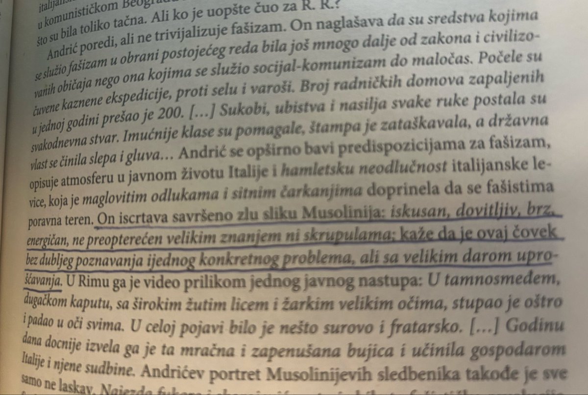 Musolini tip čovjeka ne da imamo, nego preovladava😏