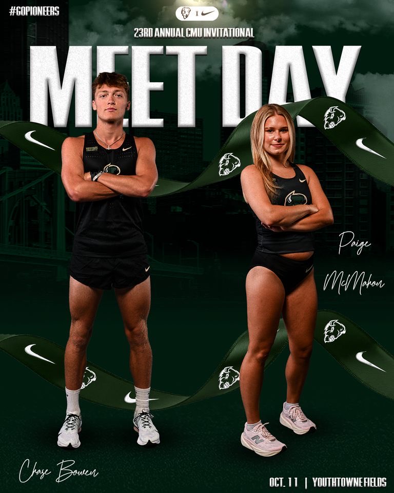 🏆 It’s race day!!! The Pioneers are at the 23rd Annual CMU Invitational at Youthtowne Fields! 

💻 Live results available on PointParkSports.com!

#GoPioneers