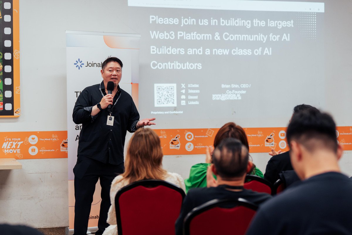 That’s a wrap for Token2049 Singapore 🎉

The Joinable team joined 3 major events — <a href="/epicweb3/">Epic Web3 🧞‍♂️|🔜 Devconnect Argentina 🇦🇷</a>'s Agents Day, <a href="/SpectrumXYZZ/">Spectrum</a>'s The Spectrum Summit, &amp; <a href="/AgoraGBC/">The Global Blockchain Congress</a>'s VC Connect, where our Co-founder Brian Shin shared the vision for The Future of Building AI Apps.