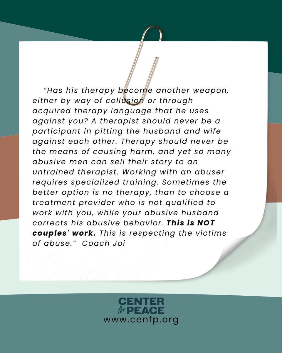 coach_joi's tweet image. Weaponizing Therapy through untrained professionals #abuse #targetedpartnerabuse© #coercivecontrol #therapycollusion #therapistmanipulation #untrainedprofessionsleadtoabuse #victimblaming #therapyvictimblaming #verbalabuse #psychologicalabuse #emotionalabuse #cenfp