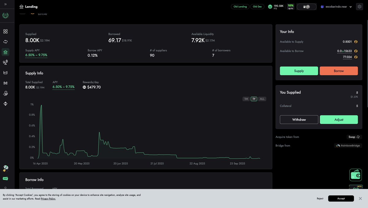 aescobarindo's tweet image. Last call to the $ZEC Community before we take off ✈️
It's simple!
1. Create NEAR Wallet, recommended @MeteorWallet @hotdao_ and @intea_rs
2. Visit near-intents.org/deposit?from=Z… and connect your NEAR Wallet
3. Send your $ZEC from Zashi to the $ZEC deposit address
4. Withdraw…
