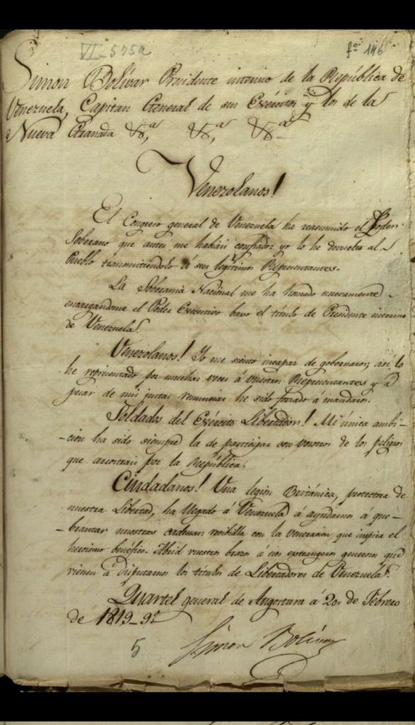Bolivar al verse abrumado ante un imperio

También pidió encarecidamente ayuda militar internacional

Eso hace un patriota decidido a liberar a su pueblo.