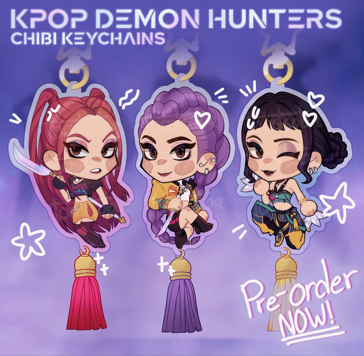Preorders now open on my Etsy!!!! Link in bio and here!!!♥️♥️ #KPOPDEMONHUNTERS #mira #zoey #rumi #huntrix 

etsy.com/shop/toastysoba