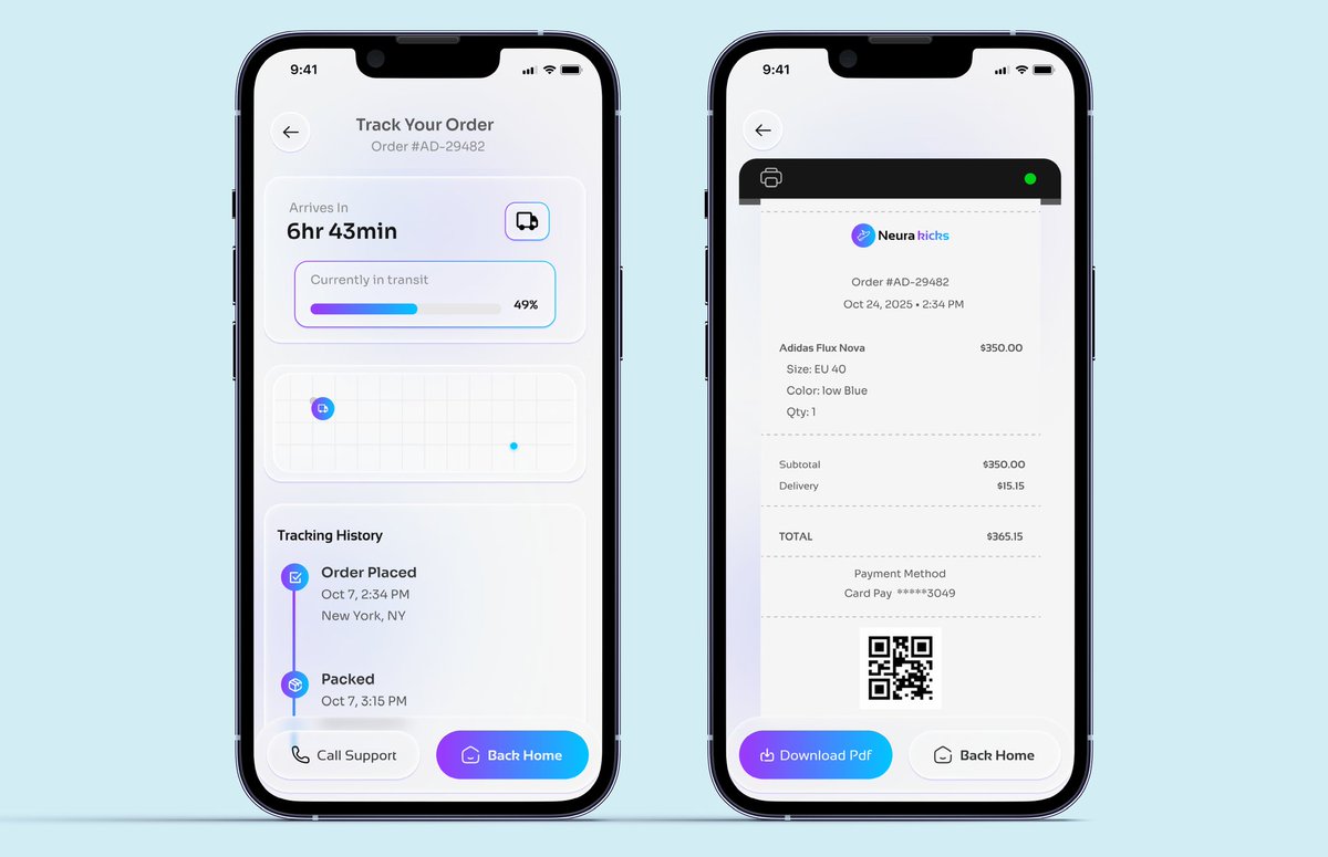 BlissDezigns's tweet image. They said AI can’t style you 🤔
So I designed an app that proves it can.👍

Meet Neura Kicks, an AI-powered sneaker app that:
1.  Finds your perfect fit from a photo
2.  Lets you search by voice or color
3.  Buys instantly with crypto or card

Design should think with you, not…