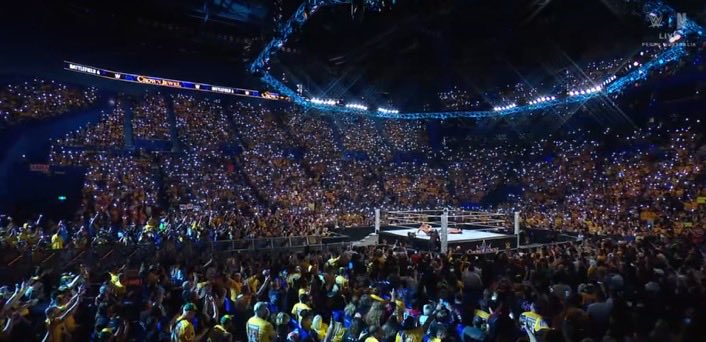 aj4rhea's tweet image. what a beautiful tribute from cena to bray wyatt. we miss you so much bray🥹🩵 #WWECrownJewel