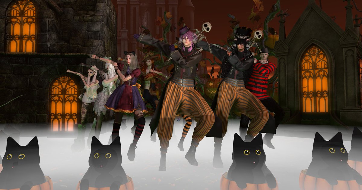 Parade of the Hollow
オープニングアクト見てきました～🎃
出演者も観覧している皆さんのコーデも様々で見ていて
楽しかったです😊