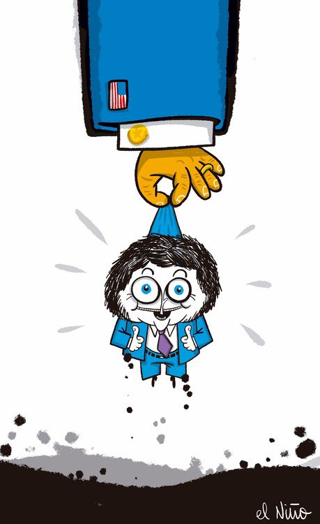Clarín no parece convencido (y a juzgar por la ilustración, parece tener una nueva mirada sobre la figura de Milei)