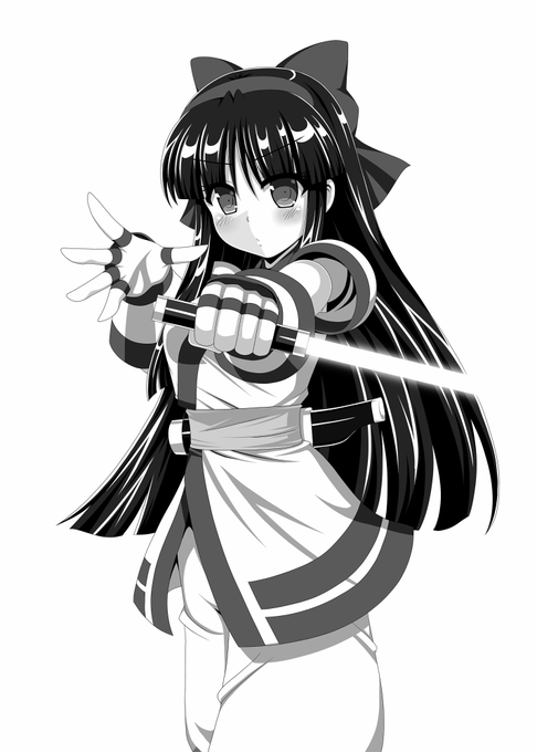 #ナコルル生誕祭2025
夏コミのビフォーパートで描いたやつでモノクロだけどナコルルル～ 