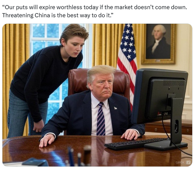 sbwrites20's tweet image. Bitcoin crashed 9% | US Markets Cracks 4% | 100% tariff on China🥶
THANK YOU for your attention to this matter🔥
#sbwrites #tariff #Bitcoin