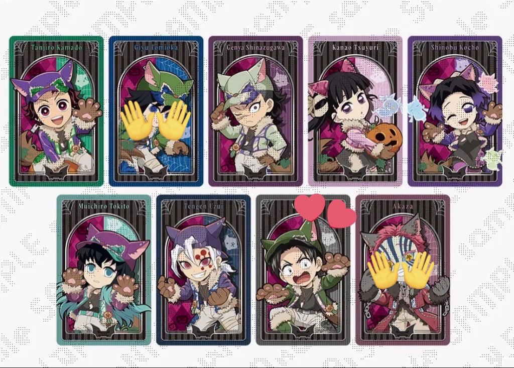 【仮約束】
鬼滅の刃 ハロウィン2025 メタリックカードA

譲）誕生日 玄弥 カナヲ しのぶ 無一郎 宇髄

求）村田さん

受注生産にて10個~購入予定。
詳しくはALTにて⬇️
お気軽にお声掛け下さい🙇‍♀️