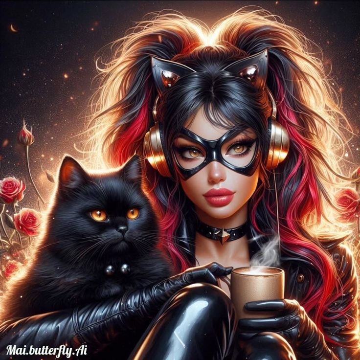 Good Morning loves 🖤🐾
It's #Caturday ☕