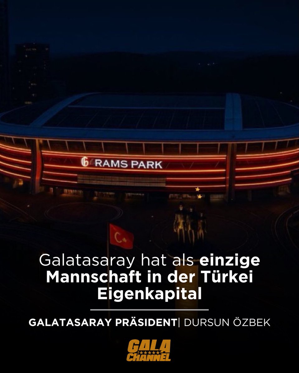 galachannelDE's tweet image. 🎙️ Dursun Özbek:
„Galatasaray ist der einzige Sportverein in der Türkei mit einem positiven Eigenkapital – und gleichzeitig der Verein mit dem höchsten Kapital!“

#Galatasaray #DursunÖzbek #Aslan #Cimbom #FinansalGüç
