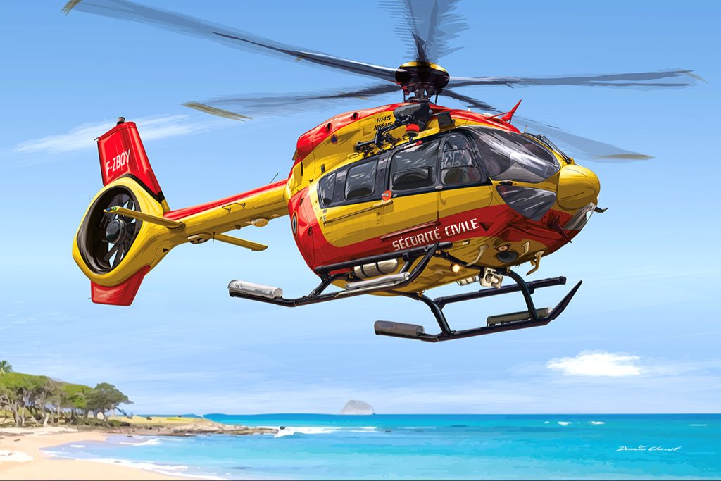 EC145 D3 - Guadeloupe - Une toute nouvelle illustration numérique au stylet à découvrir sur ma boutique de poster
damiencharrit.com/products/ec145…

#Avgeeks #helico #airbus #securitecivile #guadeloupe
