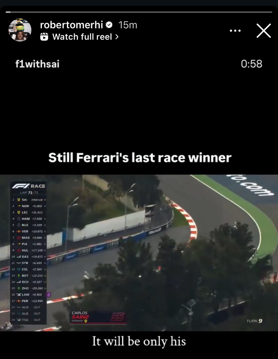 SAINZLOVERS's tweet image. roberto woke up and choose violence today wtf