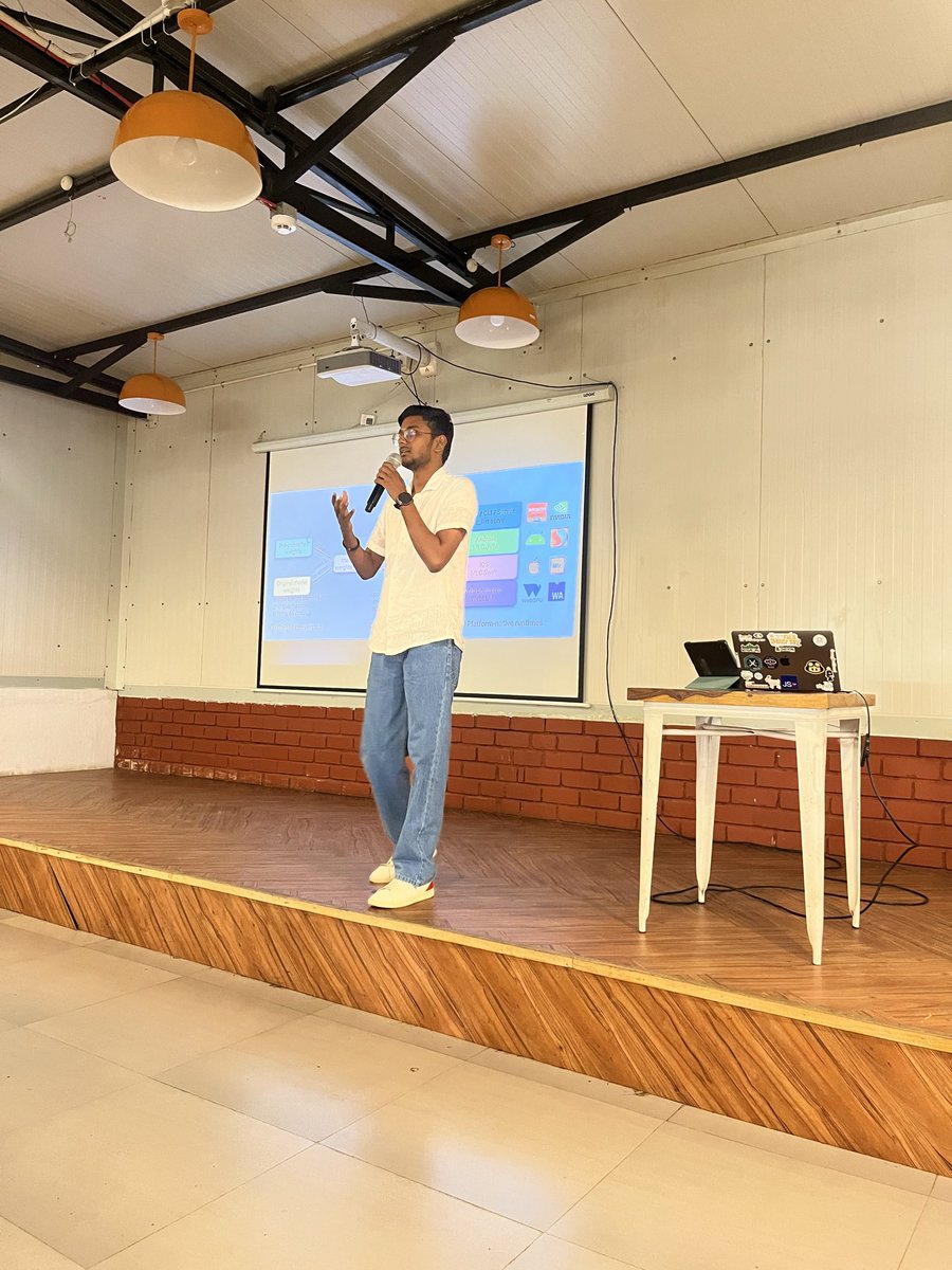gayathrithedev's tweet image. @arunkumarvallal Talking about LLMs in your pocket.
@callstackio @ReactBangalore 
#callstack #reactbangalore #reactnative #mlcllm #llm #reactnativeai 
Watch it live here

youtube.com/watch?v=FCV04z…
