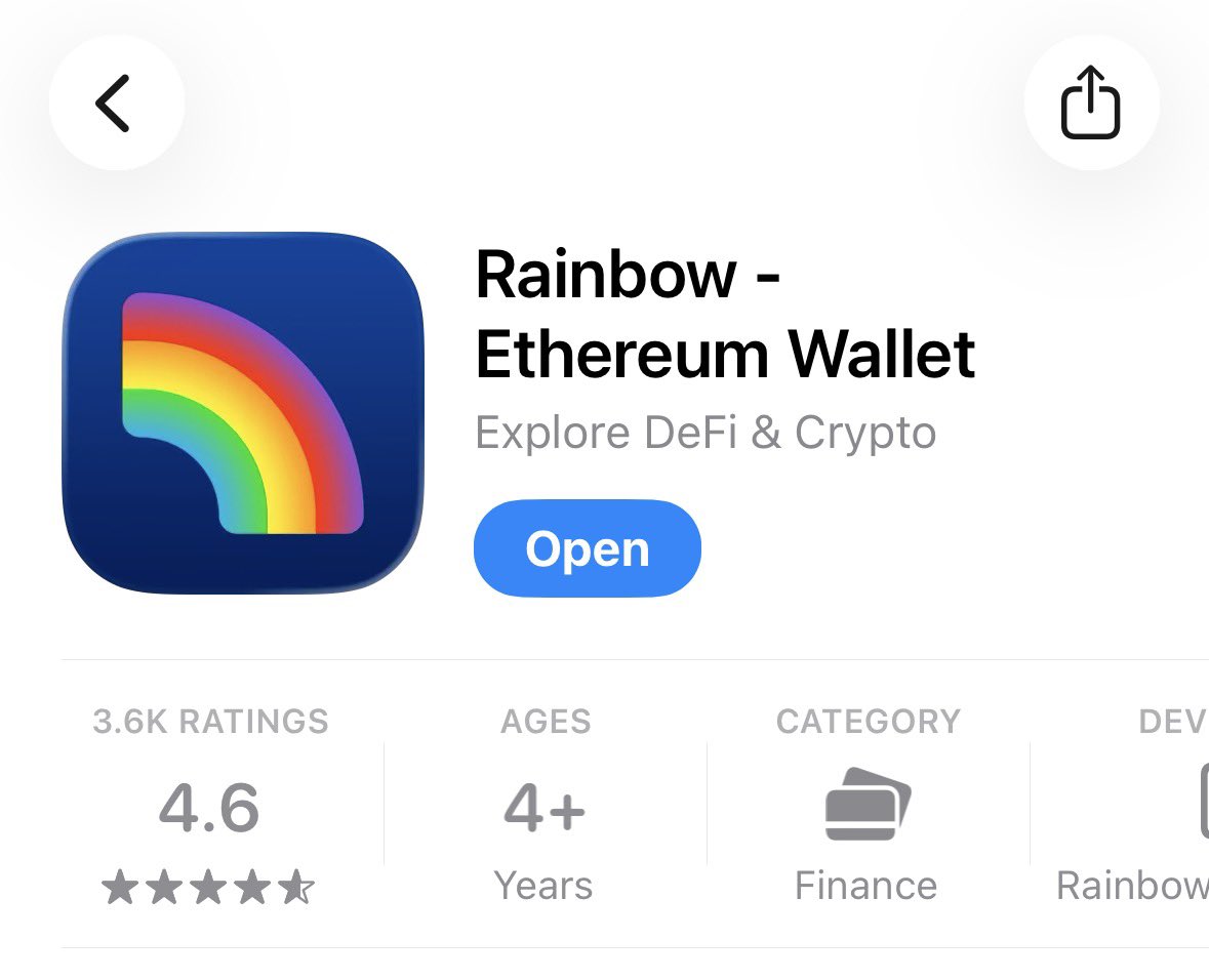 allen_mojekwu's tweet image. This is actually so huge if you think about it 

So @rainbowdotme wallet is rated at 4.6/5 on App Store and almost 4k people enjoyed it so much that they left a positive review about it. 

How many people enjoying it do you think haven’t reviewed yet 

Have you reviewed it?