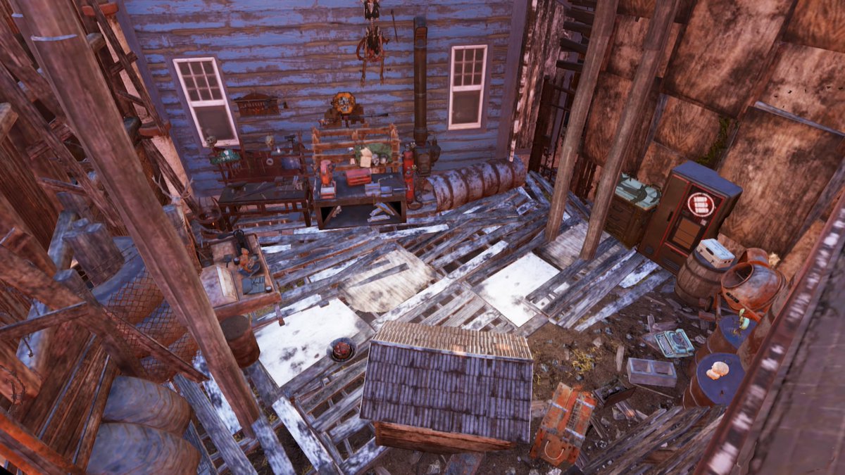 matadogasu34's tweet image. 内装と裏側はこちら
#Fallout76 #Fallout76camp