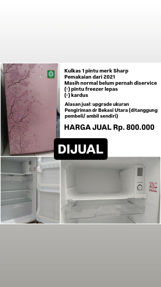 Chrnnsmeida's tweet photo. WTS Kulkas dan Freezer dom Bekasi Utara https://t.co/igQcV6uaAu